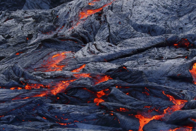 Coulée de lave de type Pahoehoe - 0mn 45s